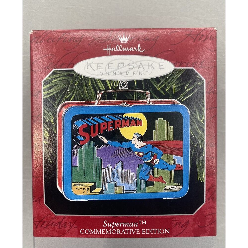 Hallmark 1998 Keepsake Ornament SUPERMAN LUNCH BOX Commemorative Edit. Christmas
